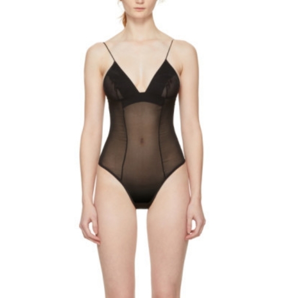Kiki De Montparnasse Black Silk Chiffon Bodysuit no size - Picture 1 of 10
